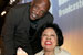 Congresswoman Watson is greeted by actor Lou Gossett, Jr. on the occasion of the National Association of Black Owned Broadcasters 24th Annual Communications Awards Dinner in March 2008. 