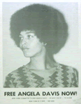 Free Angela Davis now! (poster)