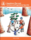 Cover of EPA's Fall 06 Regulatory Plan and Agenda. Children's drawing of kids playing in a forest. Artwork by William Ge, 8th Grade.