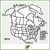 Distribution of Rubus ellipticus Sm. var. obcordatus Focke. . 