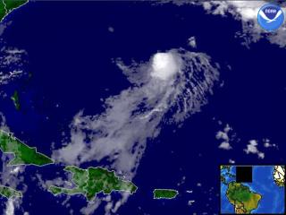 Tropical Depression Kyle regional imagery, 2002.10.01 at 1215Z. Centerpoint Latitude: 25:55:50N Longitude: 67:43:39W. 

