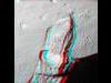 Rock Moved by Mars Lander Arm, Stereo