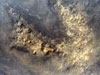 Rugged highland material in an area near the Martian equator