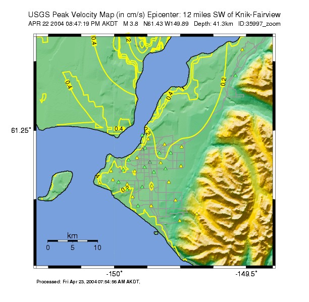 Peak Ground Velocity Image