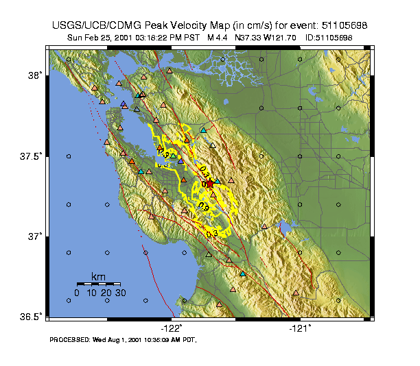 Peak Ground Velocity Image