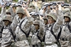 U.S. Air Force Academy basic cadets prepare to participate in Operation Warrior during  training at the U.S. Air Force Academy in Colorado, July 23, 2008. Operation Warrior focuses on individual and team combat skills.  