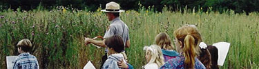 Park Ranger with a group of kids