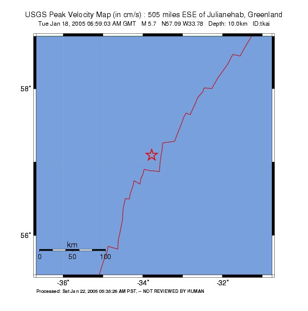 Peak Ground Velocity Image