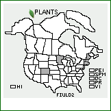 Distribution of Filipendula ulmaria (L.) Maxim. ssp. denudata (J. Presl & C. Presl) Hayek. . 