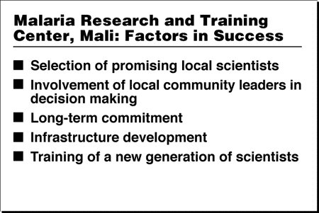 Malaria Research and Training Center, Mali: Factors in Success