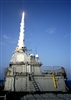 The USS Lake Erie launches a Standard Missile-3 at a non-functioning National Reconnaissance Office satellite as it traveled in space at more than 17,000 mph over the Pacific Ocean on Feb. 20, 2008.  