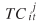 uppercase TC superscript {lowercase j} subscript {lowercase i t}