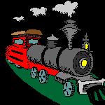 drawing of a train going to the website Imagine It! an interactive website for kids of all ages.