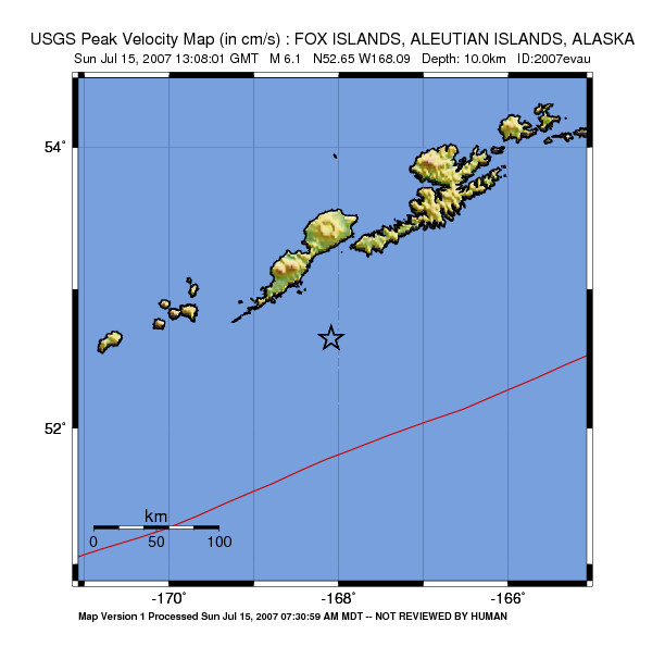 Peak Ground Velocity Image