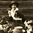 Detail from photograph of Mabel Vernon.