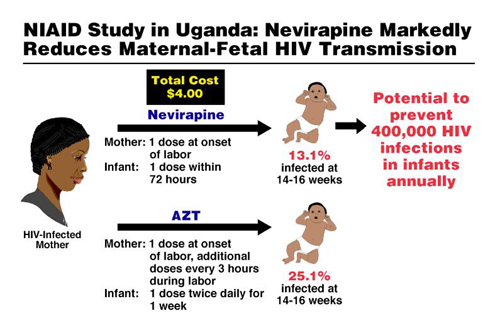 NIAID Study in Uganda: Nevirapine Markedly Reduces Maternal-Fetal HIV Transmission