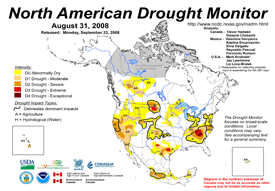 Latest North American Drought Monitor