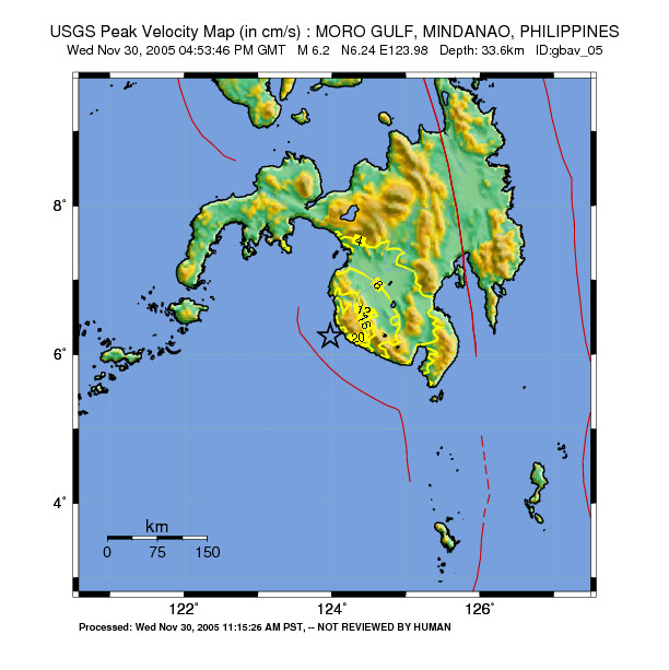 Peak Ground Velocity Image