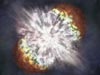 Artist's illustration of supernova SN 2006gy
