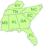 Region 4 states map