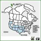 Distribution of Echinochloa crus-pavonis (Kunth) Schult. var. macera (Wiegand) Gould. . Image Available. 