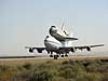 NASA's 747 Shuttle Carrier Aircraft with the Space Shuttle Discovery on top takes off