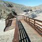 Accessible walkway at the Red Gulch Dinosaur Tracksite near Worland, Wyoming.