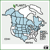 Distribution of Artemisia frigida Willd.. . Image Available. 