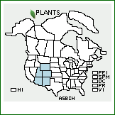 Distribution of Astragalus bisulcatus (Hook.) A. Gray var. haydenianus (A. Gray) Barneby. . 