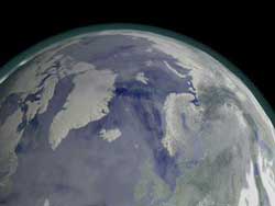 Swirling stratospheric winds around the North and South Pole in winter, called the polar vortex, play a key role in the formation of the Earth's ozone hole.