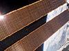 A view of the International Space Station's solar arrays