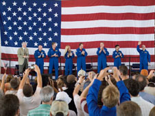 STS-124 crew members
