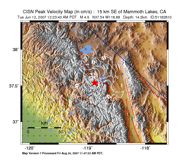 Peak Ground Velocity Image