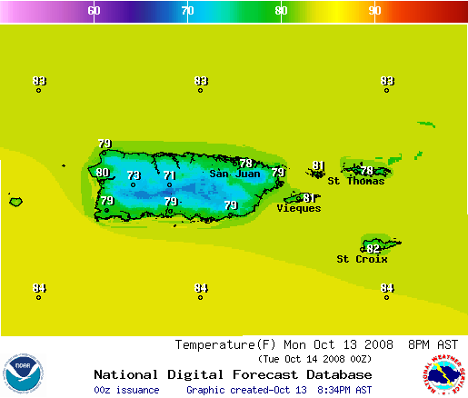 National Digital Forecast Database Image