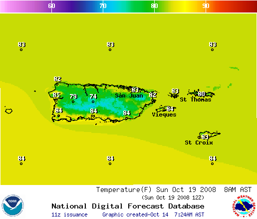 National Digital Forecast Database Image