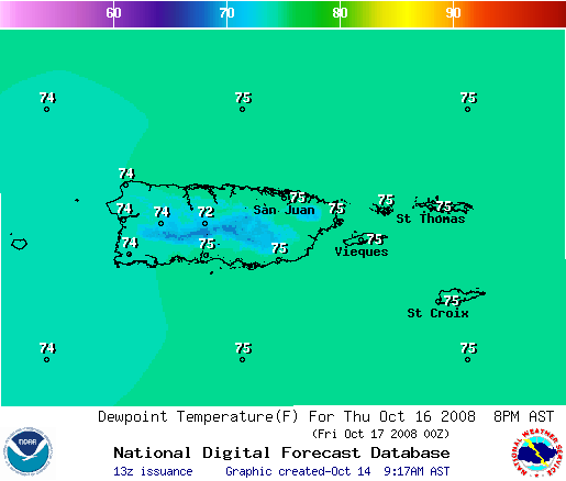 National Digital Forecast Database Image