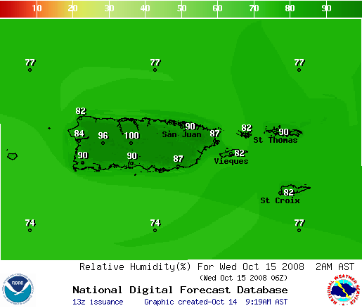 National Digital Forecast Database Image