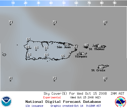 National Digital Forecast Database Image