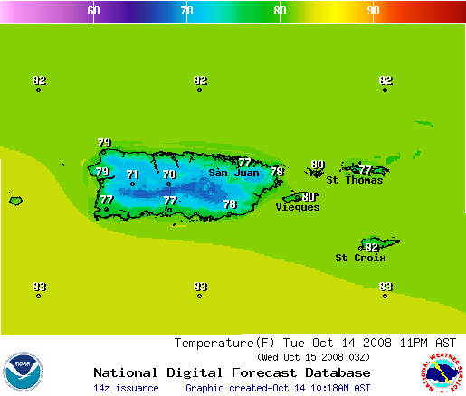 National Digital Forecast Database Image