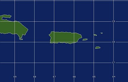 San Juan, Puerto Rico WFO Coverage Map