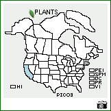 Distribution of Pinus coulteri D. Don. . Image Available. 