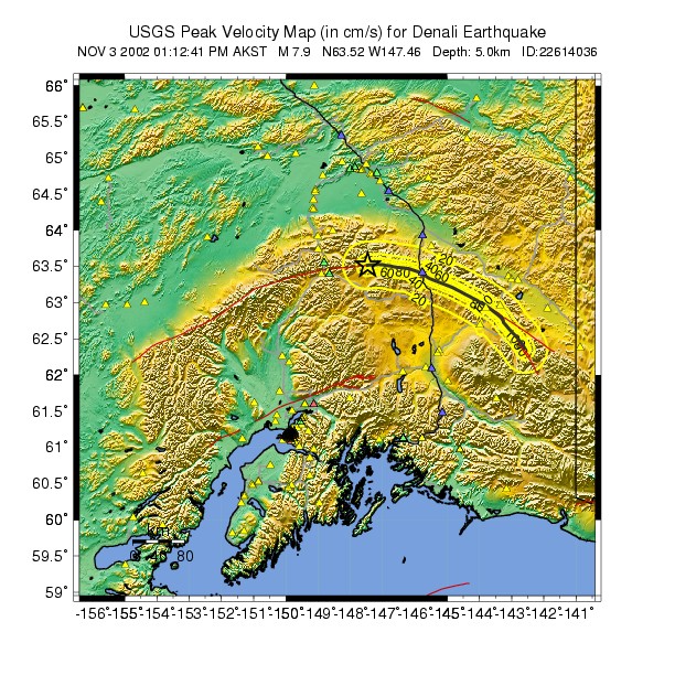 Peak Ground Velocity Image