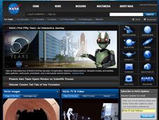 NASA's home page