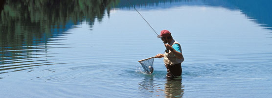 Fishing in Lake McDonald