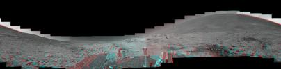 True 3-D View of 'Columbia Hills' from an Angle