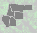 Silhouette of states:  Idaho, Montana, North Dakota, Wyoming, Utah, Nevada