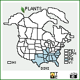 Distribution of Digitaria villosa (Walter) Pers.. . Image Available. 