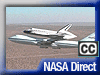 Discovery rides atop NASA's Shuttle Carrier Aircraft.