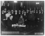 Governor Norbeck signing the "bone dry" law, Feb. 12, 1917