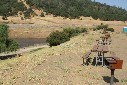 Interactive image:  photo - Swim Beach picnic tables; click for larger photo